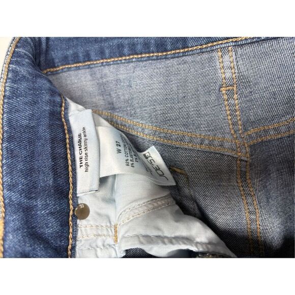 Joe’s Jeans The Charlie Skinny Ankle Distressed High Rise Raw Hem Women 27 - Picture 2 of 5